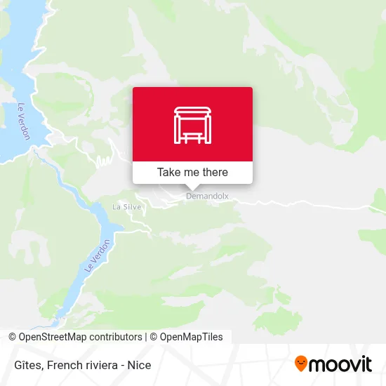 Gîtes map