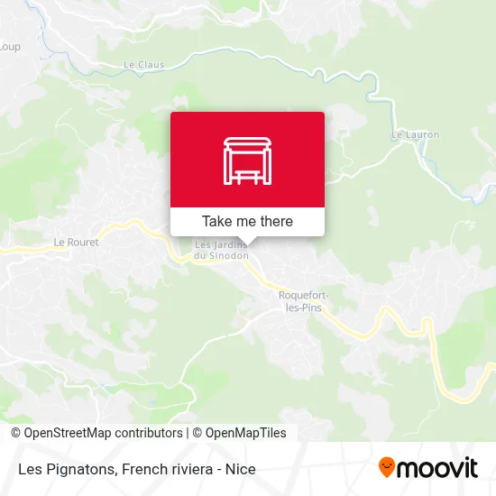 Les Pignatons map