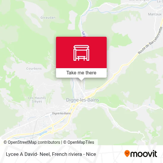 Lycee A David- Neel map
