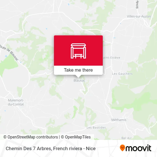 Chemin Des 7 Arbres map