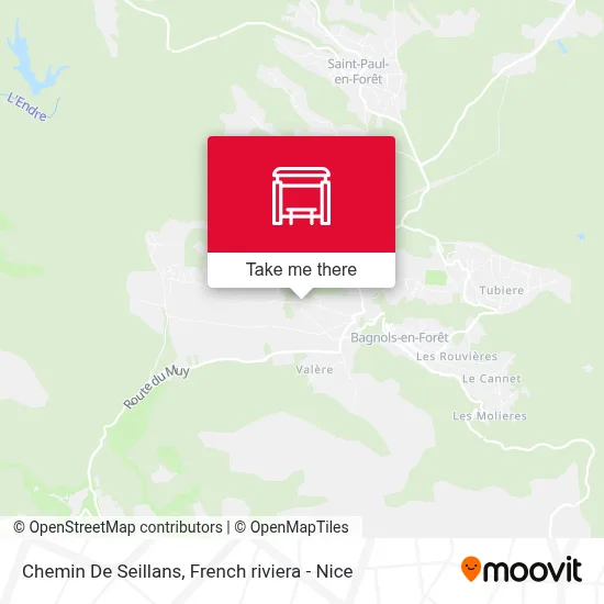 Chemin De  Seillans map