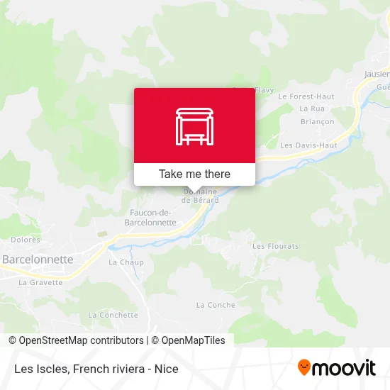 Les Iscles map