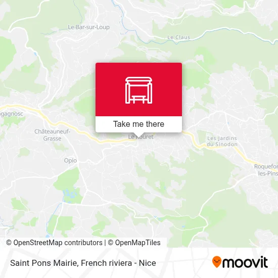 Saint Pons Mairie map