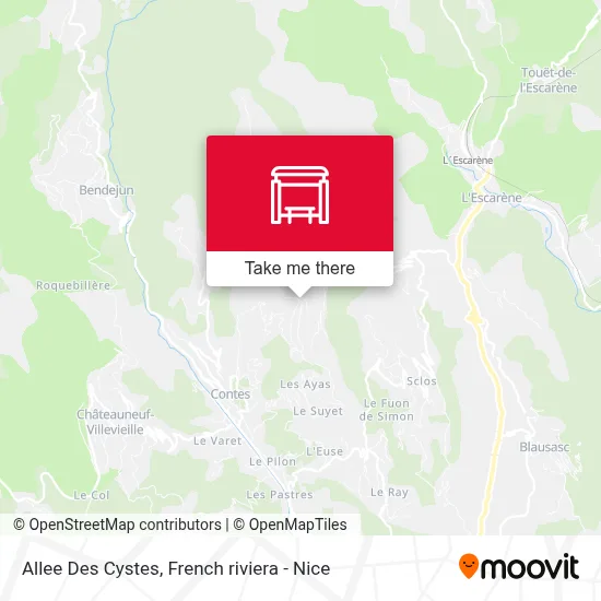 Allee Des Cystes map