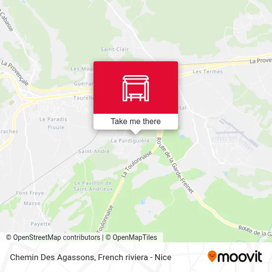 Chemin Des Agassons map