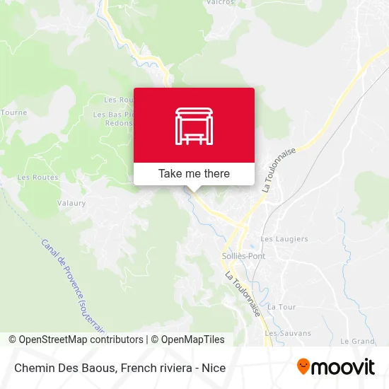 Chemin Des Baous map