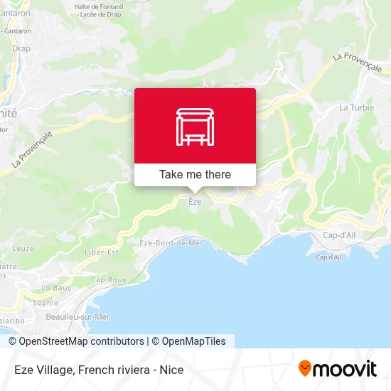 Eze Village map