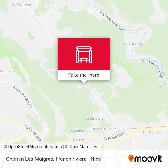 Chemin Les Maigres map