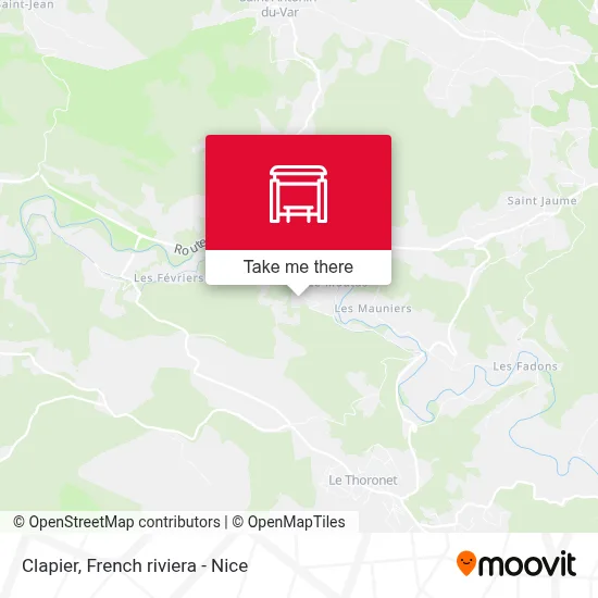 Clapier map