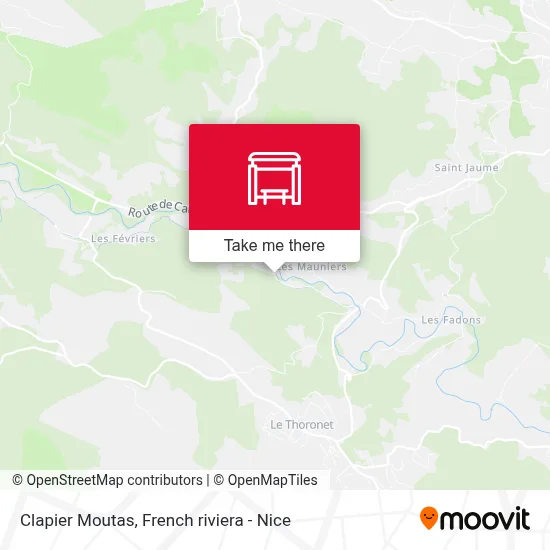 Clapier Moutas map