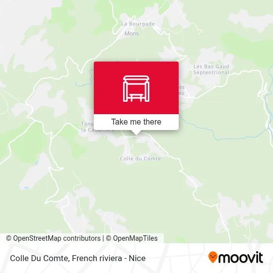 Mapa Colle Du Comte