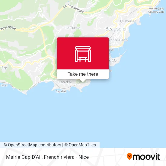 Mairie Cap D'Ail map