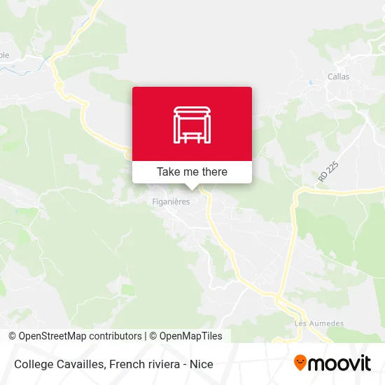 College Cavailles map