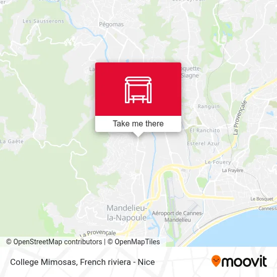 College Mimosas map