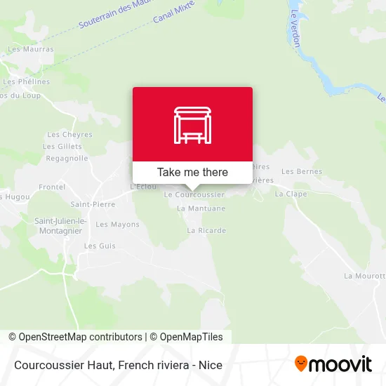 Courcoussier Haut map