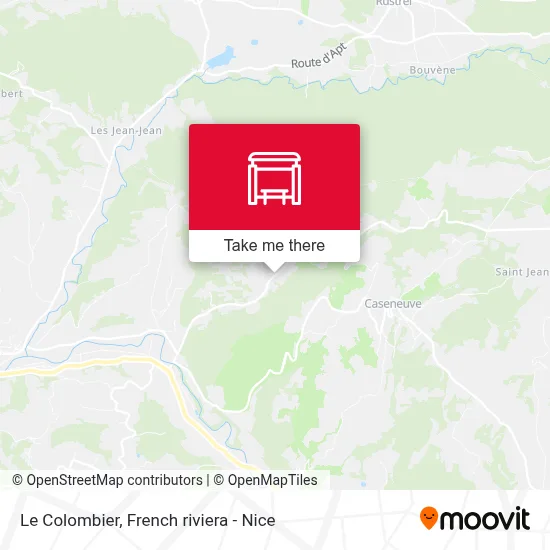 Mapa Le Colombier