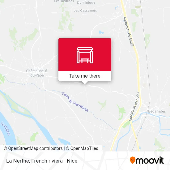 La Nerthe map