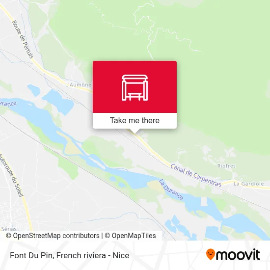 Font Du Pin map
