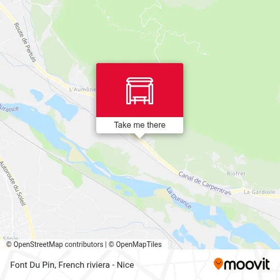 Mapa Font Du Pin