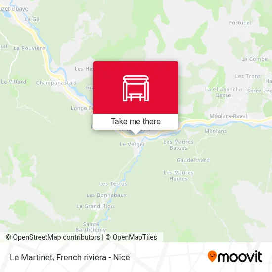 Le Martinet map
