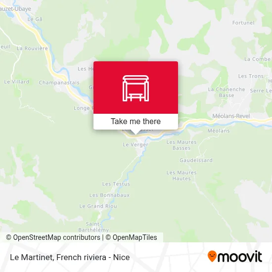 Le Martinet map