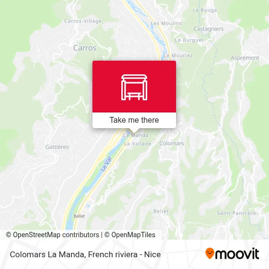 Colomars La Manda map