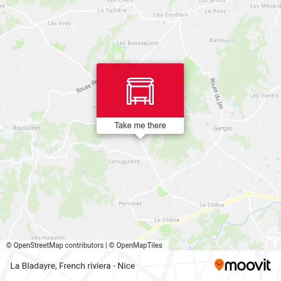 La Bladayre map