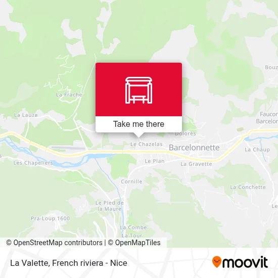 La Valette map