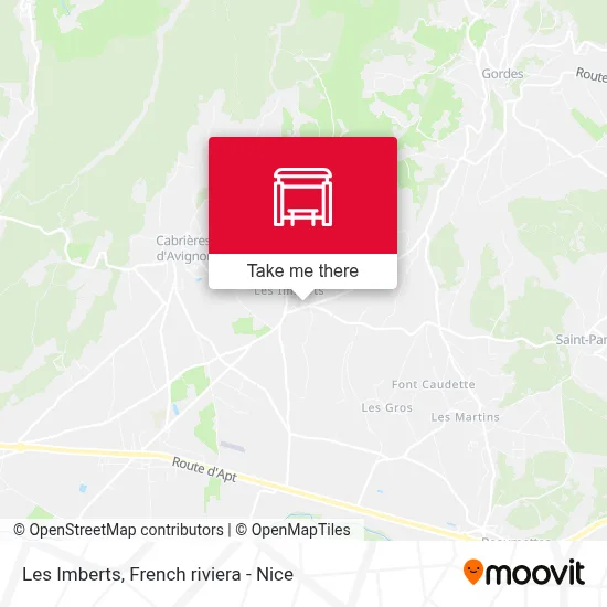 Les Imberts map