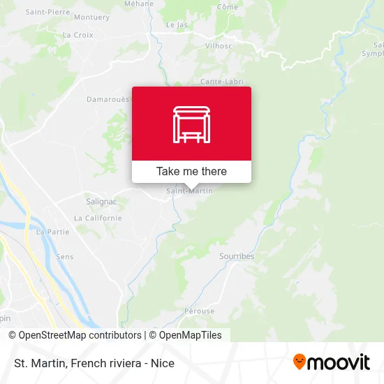 St Martin map