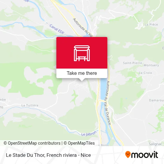 Le Stade Du Thor map