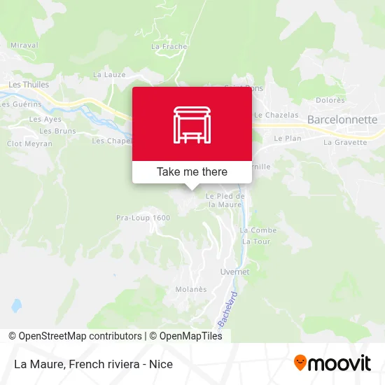 La Maure map