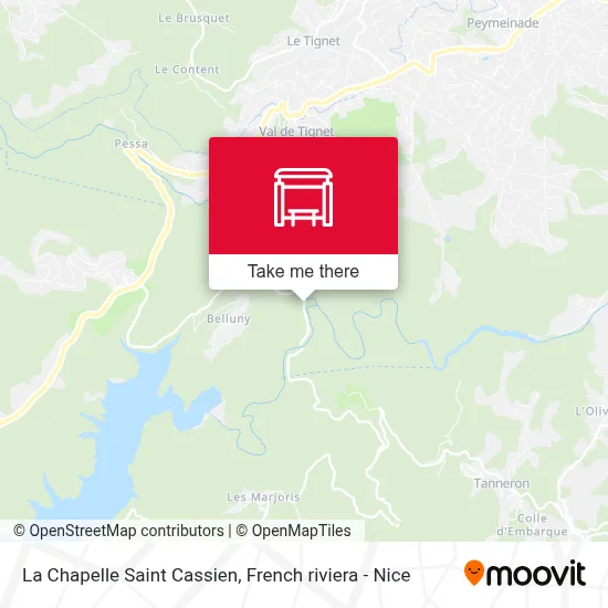 La Chapelle Saint Cassien map
