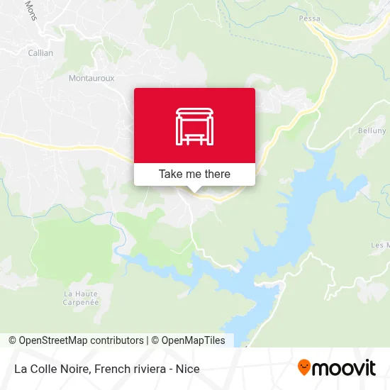 La Colle Noire map