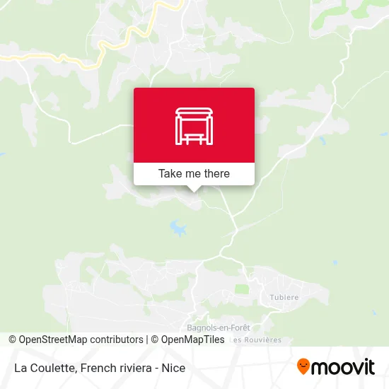 La Coulette map