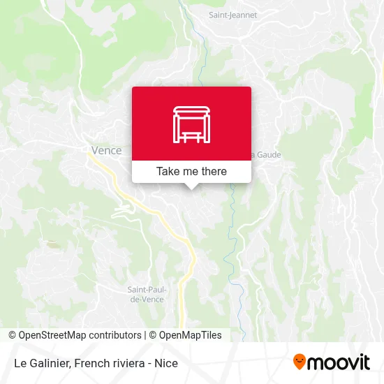 Le Galinier map