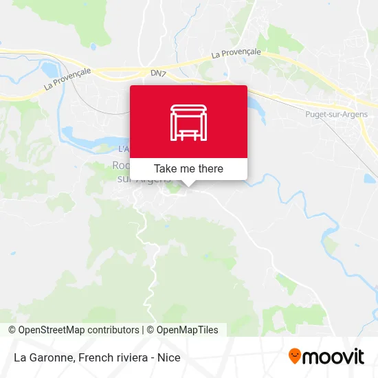 La Garonne map