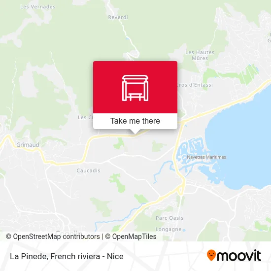 La Pinede map