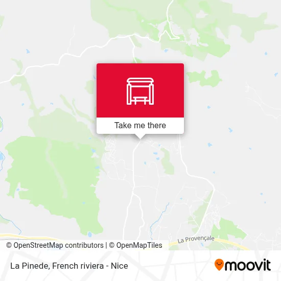 La Pinede map