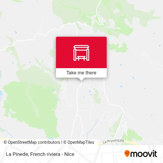 La Pinede map
