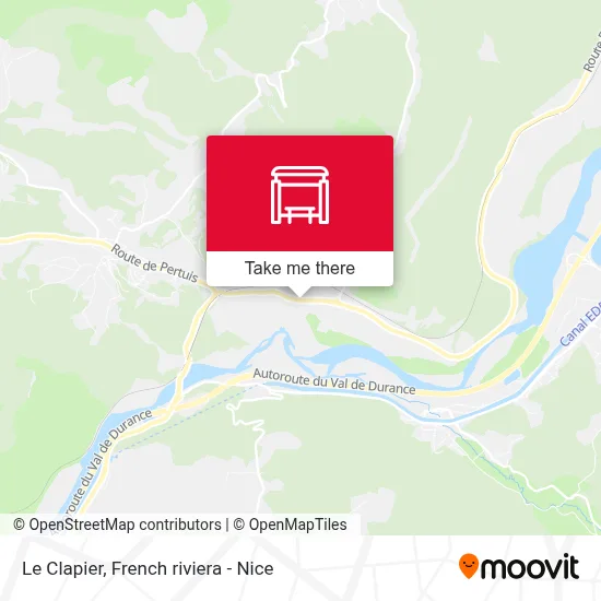 Le Clapier map