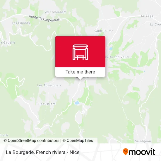 La Bourgade map