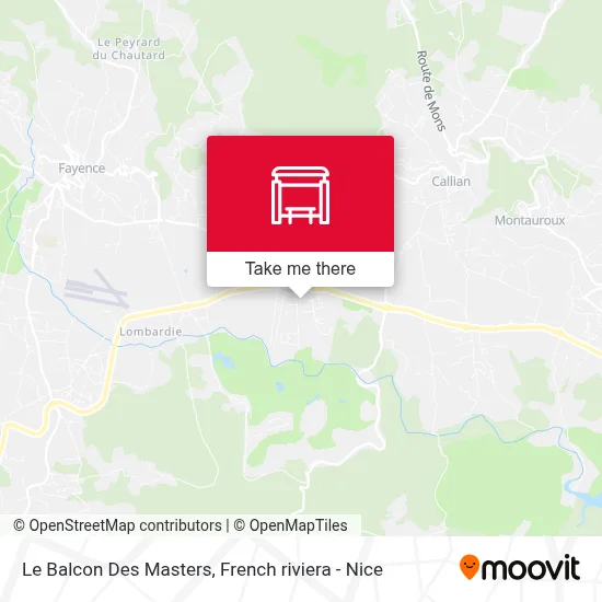 Le Balcon Des Masters map