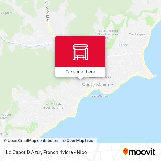 Mapa Le Capet D Azur