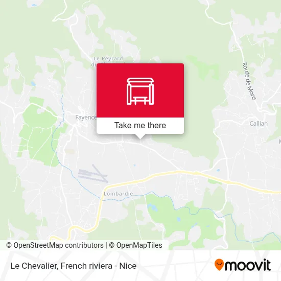 Mapa Le Chevalier