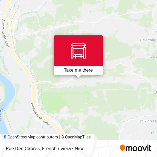 Mapa Rue Des Cabres