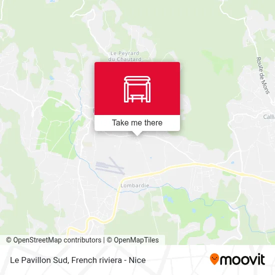 Le Pavillon Sud map