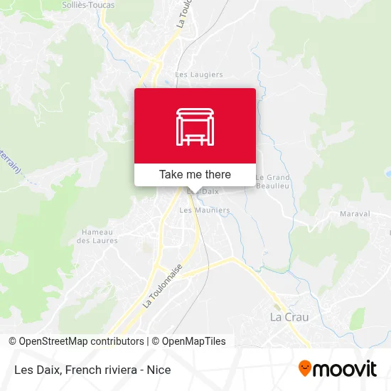Les Daix map