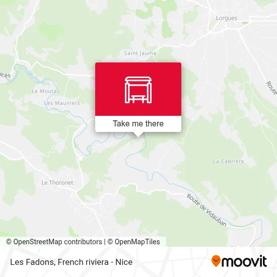 Les Fadons map