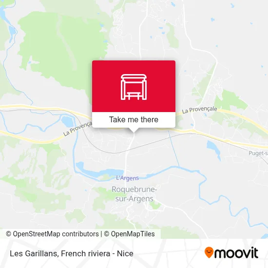 Les Garillans map